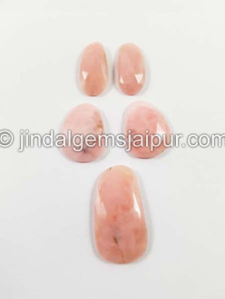 Pink Opal Rose Cut Slices